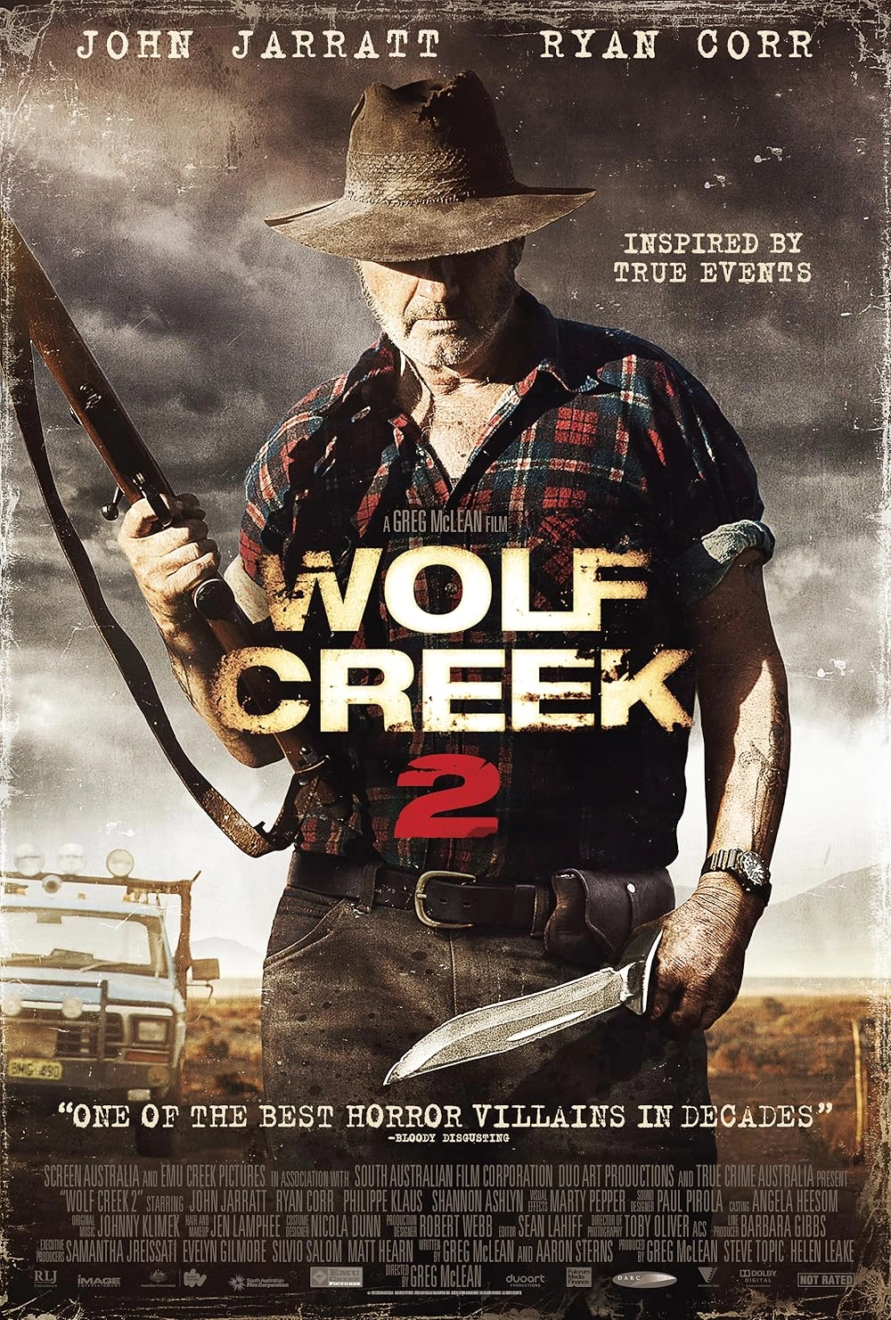 Unduh film Wolf Creek 2 2013 dengan terlampir teks terjemahan