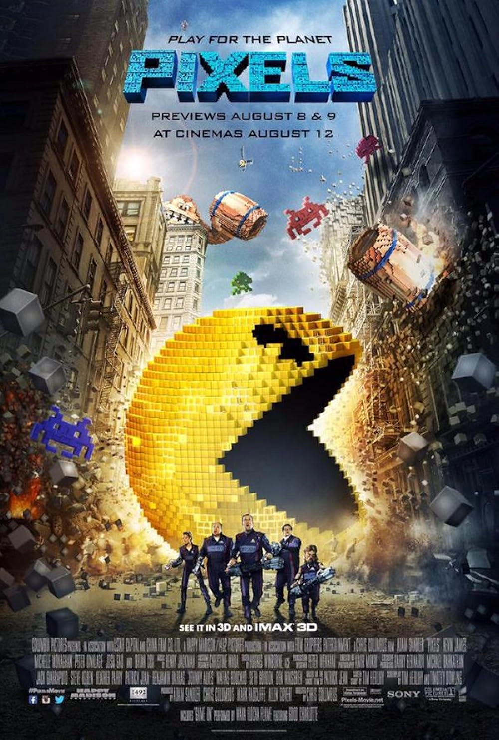 دانلود فیلم Pixels 2015 زیرنویس چسبیده