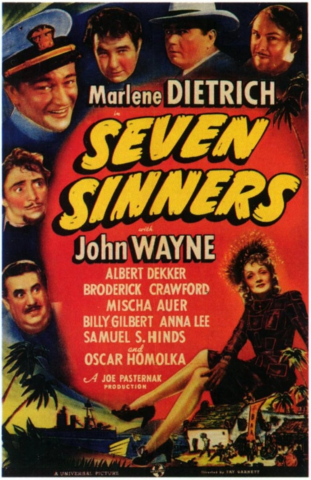 دانلود فیلم Seven Sinners 1940 زیرنویس چسبیده