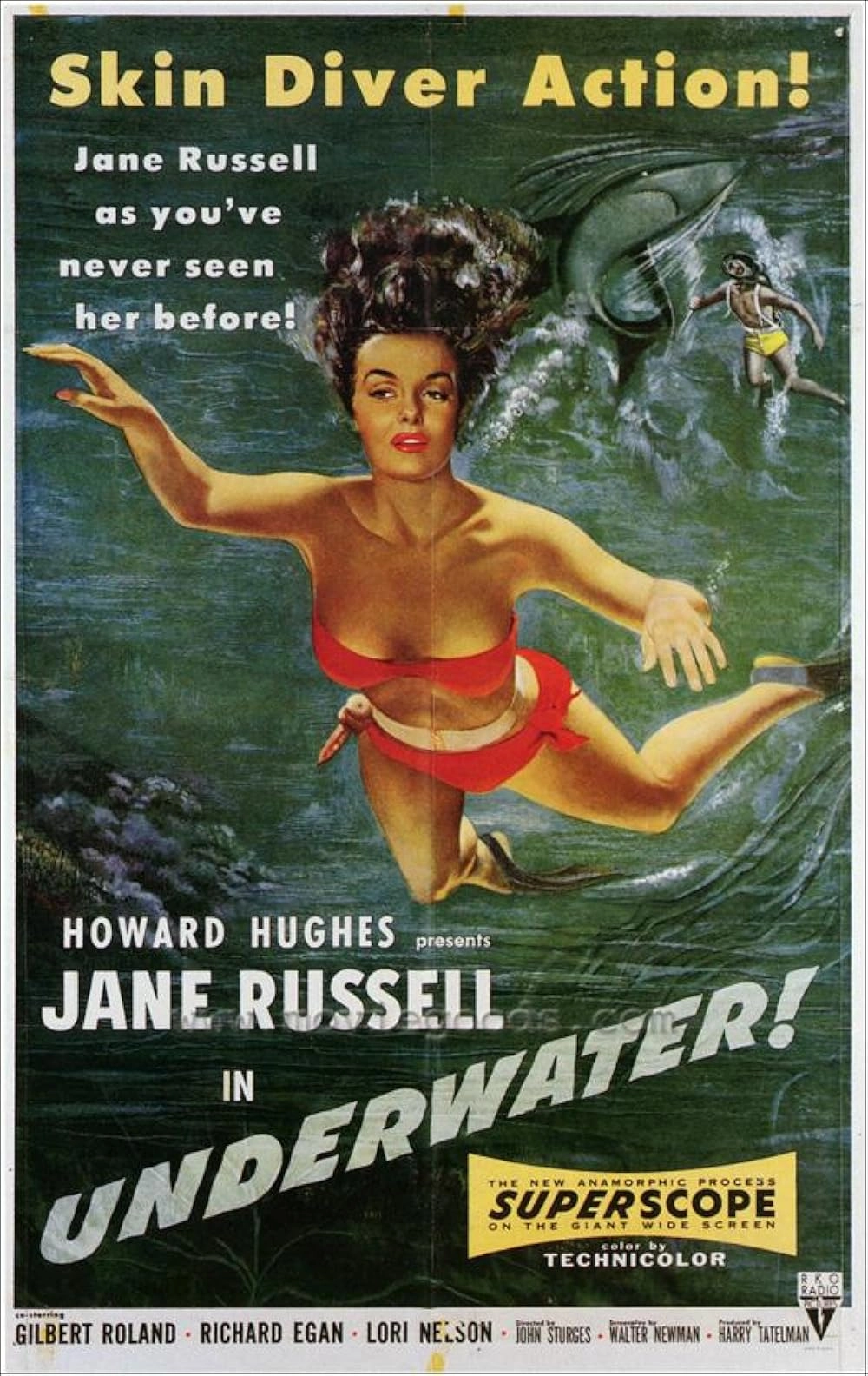 다운로드 영화 Underwater! 1955 자막 첨부