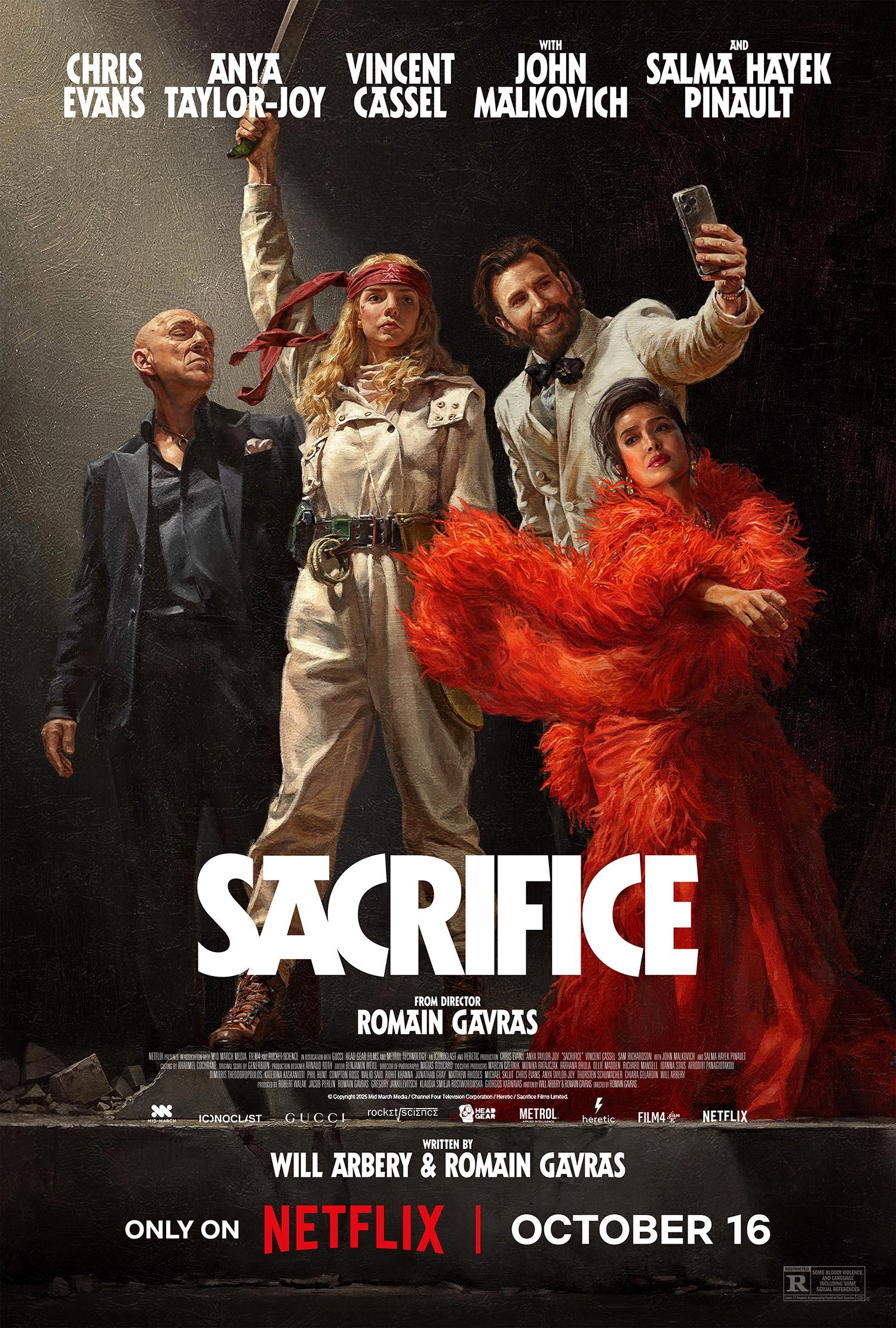 پوستر فیلم Sacrifice 2025 با بازی Chris Evans و Anya Taylor-Joy